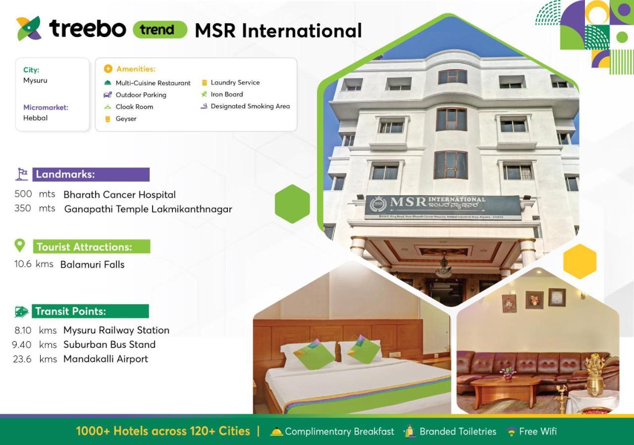 Treebo Trend Msr International - Hebbal Hotel Mysore Luaran gambar